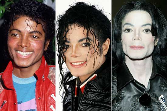 michael jackson before and after