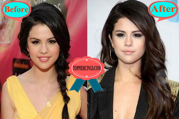 Selena Gomez Plastic Surgery Before And After Top Piercings